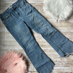 Frame Le Crop Mini Boot Jeans | Raw Hem | Distressed | size 26